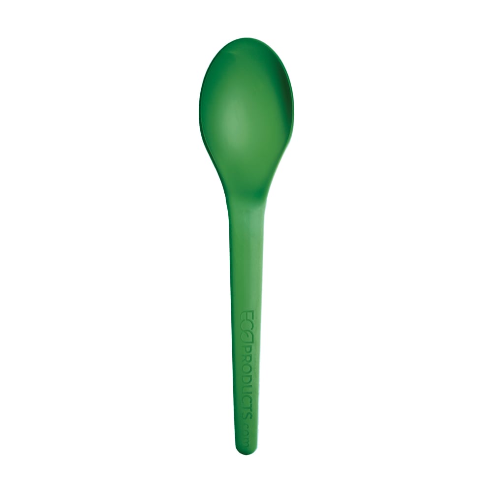 Eco Products 6" Plantware® Disposable Spoon - PLA, Green (EP-S013G)