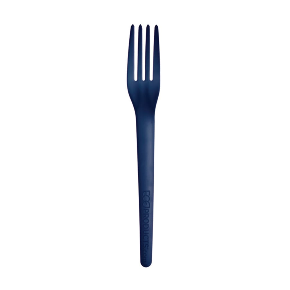 Eco Products 7" Plantware® Disposable Fork - PLA, Blue (EP-S017BLU)