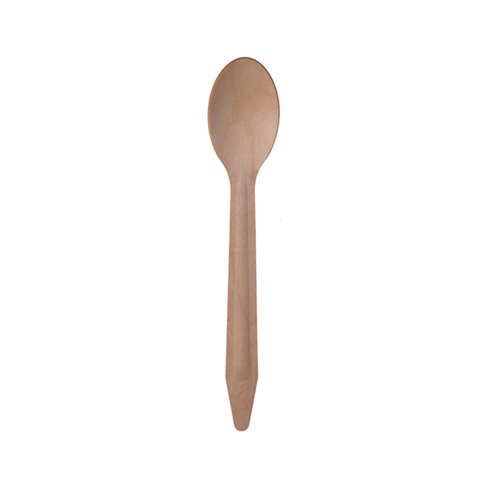 Eco Products 6 1/2" Disposable Spoon - Birch Wood (EP-S213)