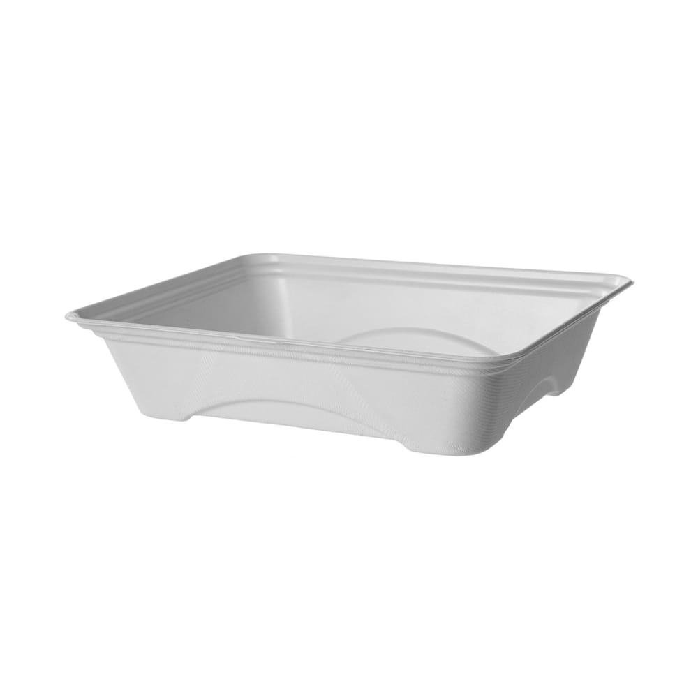 Eco Products Vanguard® Regalia™ Half Pan - 13" x 10", Molded Fiber, White (EP-SCTR13101LNFA)