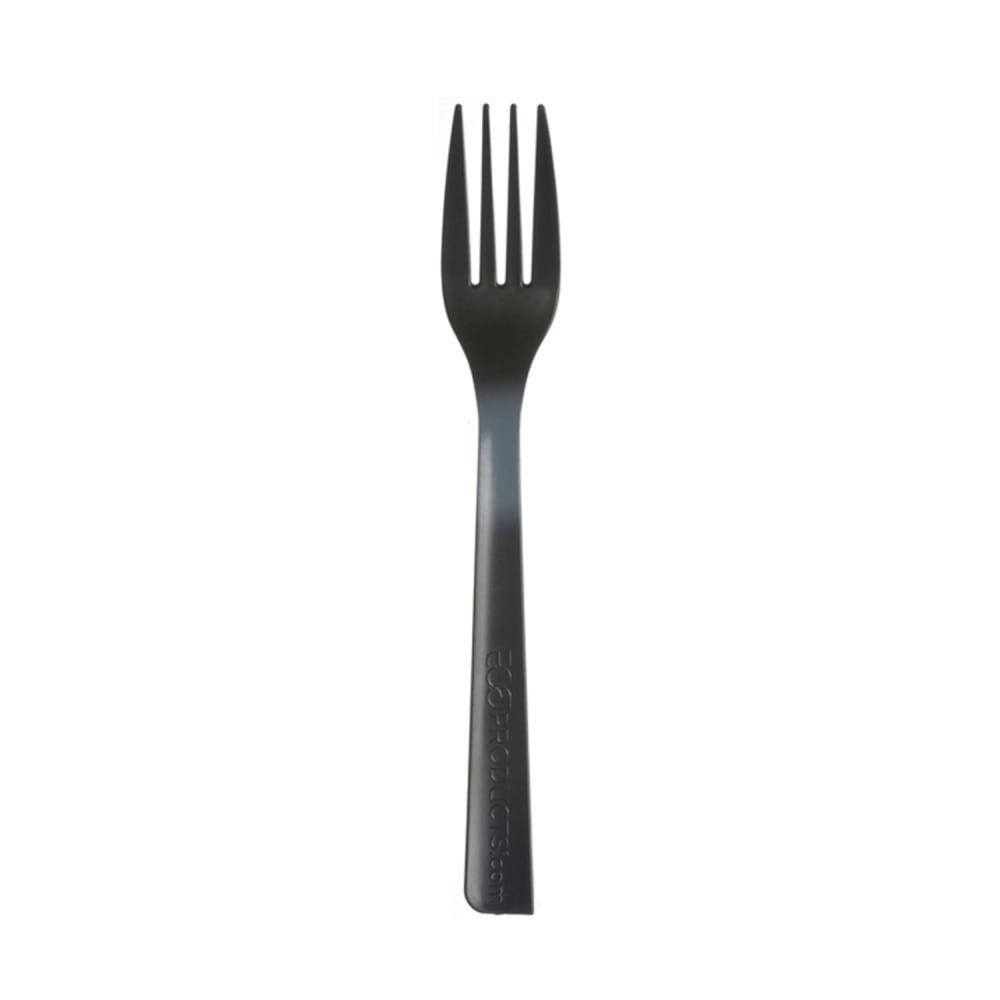 Eco Products 7" Vine™ Disposable Fork - PLA, Black (ESVFKBK500)