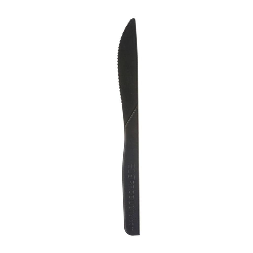 Eco Products 7" Vine™ Disposable Knife - PLA, Black (ESVKNBK500)