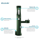 Elkay 4481FPBLU Foot Pedal for Outdoor Bottle Filler Stations, Blue thumbnail 4