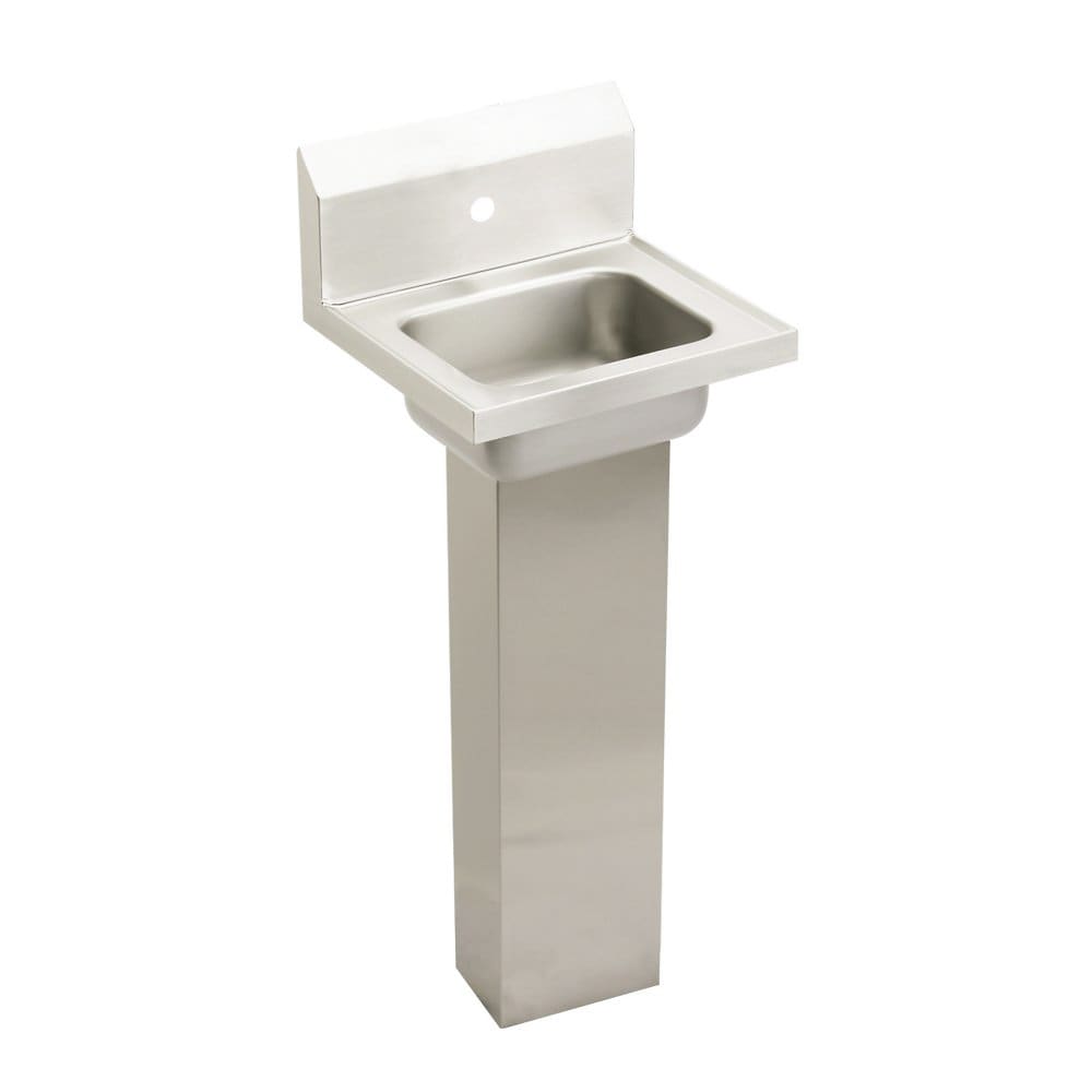 Elkay CHSP17161 Pedestal Commercial Hand Sink w/ 12"L x 9 1/4"W x 6"D Bowl