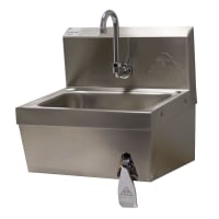 Elkay EHS-18-KVX Wall Mount Commercial Hand Sink w/ 14"L x 10"W x 5"D Bowl, Knee Valve thumbnail 3