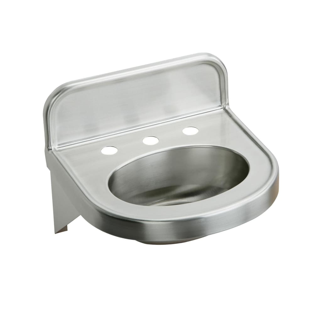 Elkay ELV18170 Wall Mount Commercial Hand Sink w/ 13 5/8"L x 10 1/8"W x 5 13/16"D Bowl, No Faucet Holes