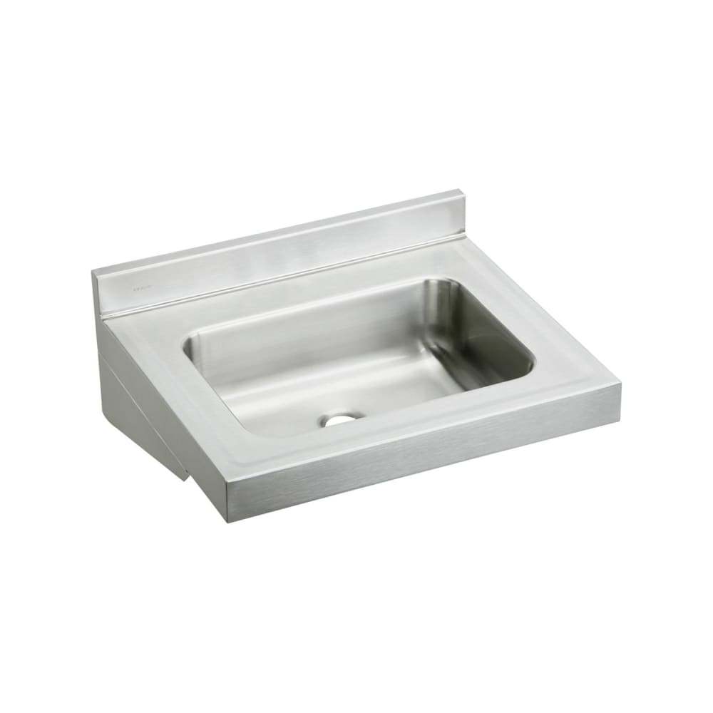 Elkay ELV22190 Wall Mount Commercial Hand Sink w/ 16"L x 11 1/2"W x 5 1/2"D Bowl, No Faucet Holes