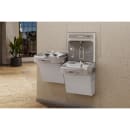 Elkay EZOOTL8WSLK Wall Mount Bi Level Drinking Fountain w/ Bottle Filler - Non Filtered, Refrigerated, Light Gray thumbnail 2