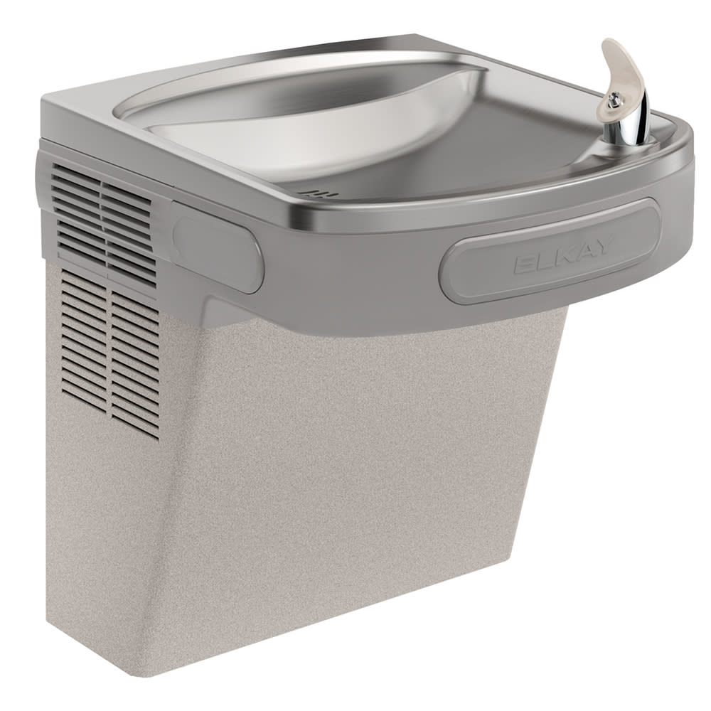 Elkay EZS8L Wall Mount Bi Level Drinking Fountain - Non Filtered, Refrigerated, Light Gray Granite
