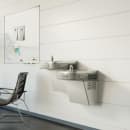 Elkay EZSTL8SC Wall Mount Bi Level Indoor Drinking Fountain - Non Filtered, Refrigerated, Stainless thumbnail 2