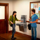 Halsey Taylor HTHB-HAC8BLPV-WF Wall Mount Bi Level Drinking Fountains w/ Bottle Filler - Refrigerated, Filtered thumbnail 2