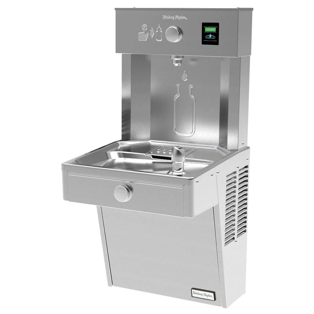 Halsey Taylor HTHBHVR8-NF Wall Mount Drinking Fountain w/ Bottle Filler - Refrigerated, Non Filtered
