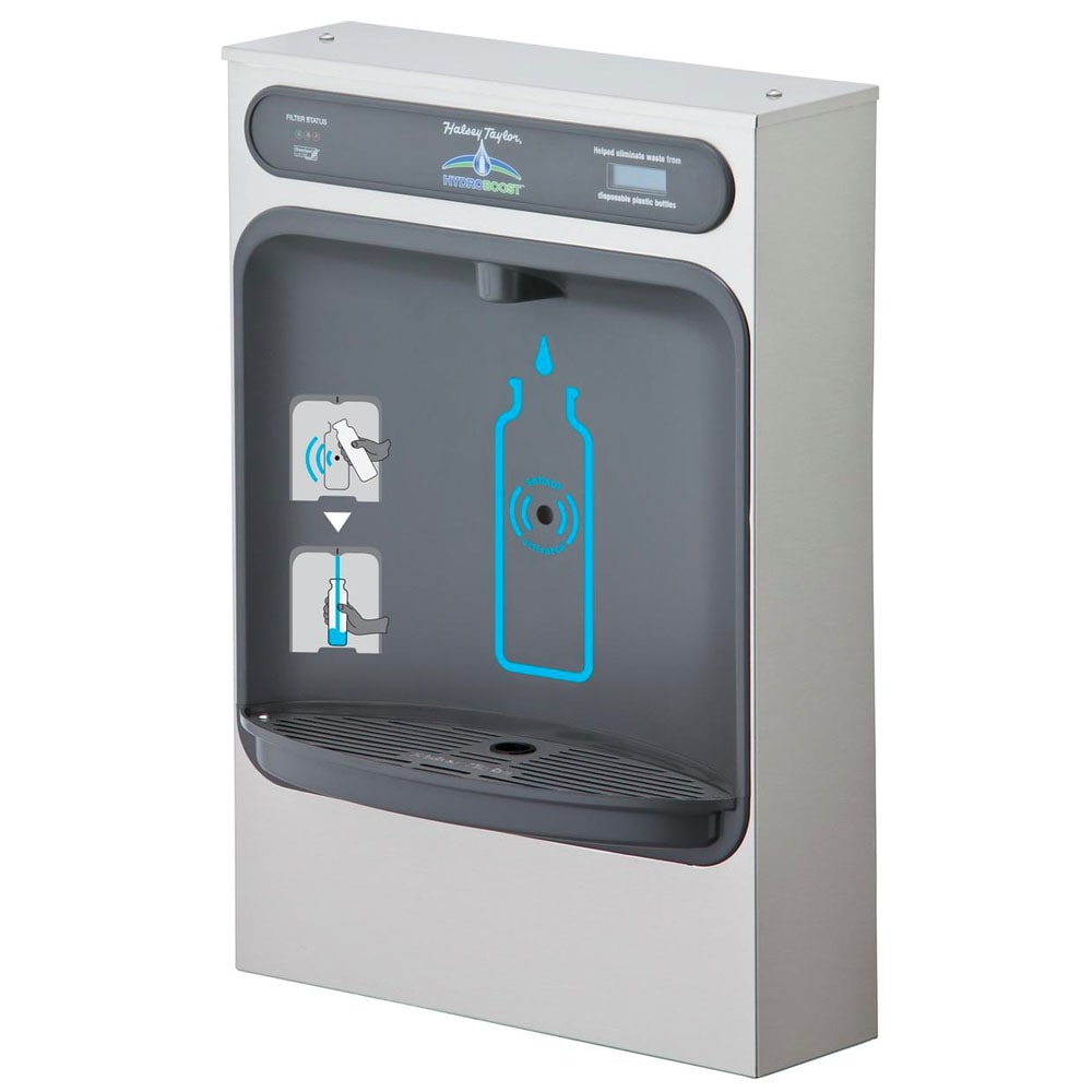 Halsey Taylor HTHBSM-WF Wall Mount Bottle Filling Station - Non Refrigerated, Filtered