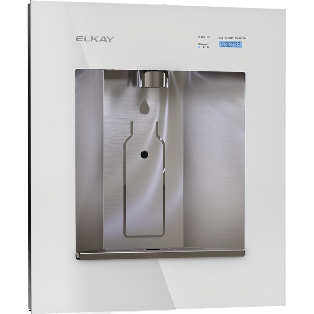 Elkay LBWDC00WHC Built In Commercial Filtered Water Dispenser - Non Refrigerated, White/Stainless