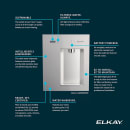 Elkay LBWDM0SSBC Liv EZ Wall Mount Water Bottle Filling Station w/ Push Button - Non-Refrigerated, Filtered thumbnail 4