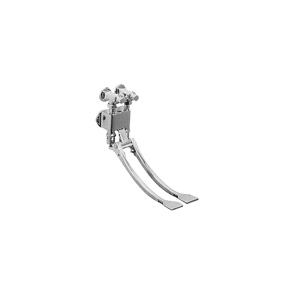 Elkay LK398C Wall Mount Double Foot Valve, Chrome Plated