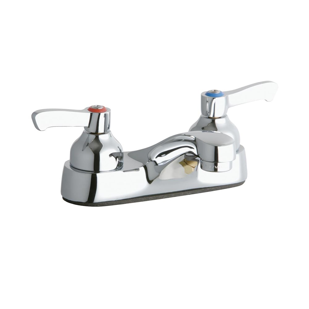 Elkay LK402L2 Deck Mount Lavatory Faucet w/ 3" Spout & 2" Lever Handles - 4" Centers, Chrome Plated