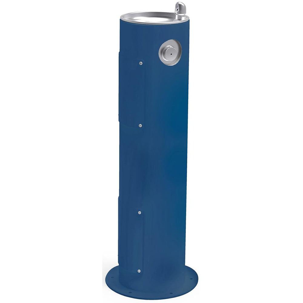 Elkay LK4400BLU Outdoor Pedestal Drinking Fountain - 14"W x 14"D x 40 1/3"H, Non Refrigerated, Blue