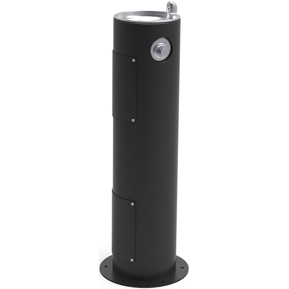 Elkay LK4400FRKBLK Outdoor Pedestal Drinking Fountain - Non Refrigerated, Freeze Resistant, Black