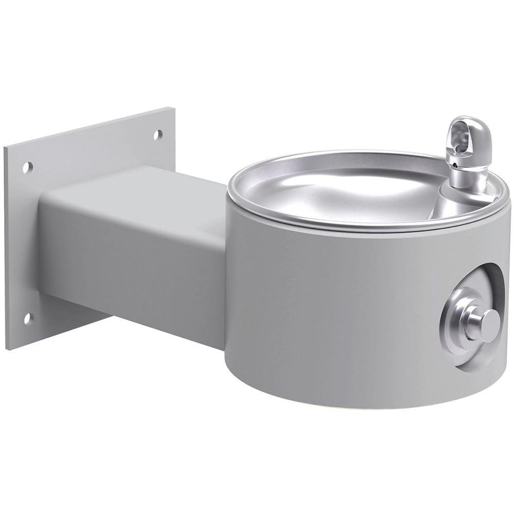 Elkay LK4405FRKGRY Wall Mount Outdoor Drinking Fountain - Non Refrigerated, Freeze Resistant, Gray