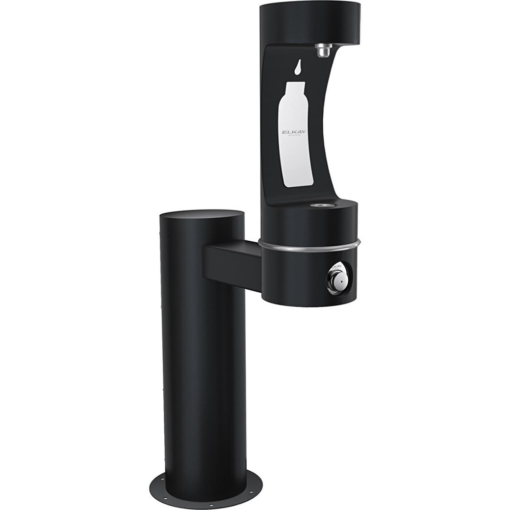 Elkay LK4410BFFRKBLK Outdoor HydroBoost Bottle Filling Station - Non Refrigerated, Freeze Resistant, Black