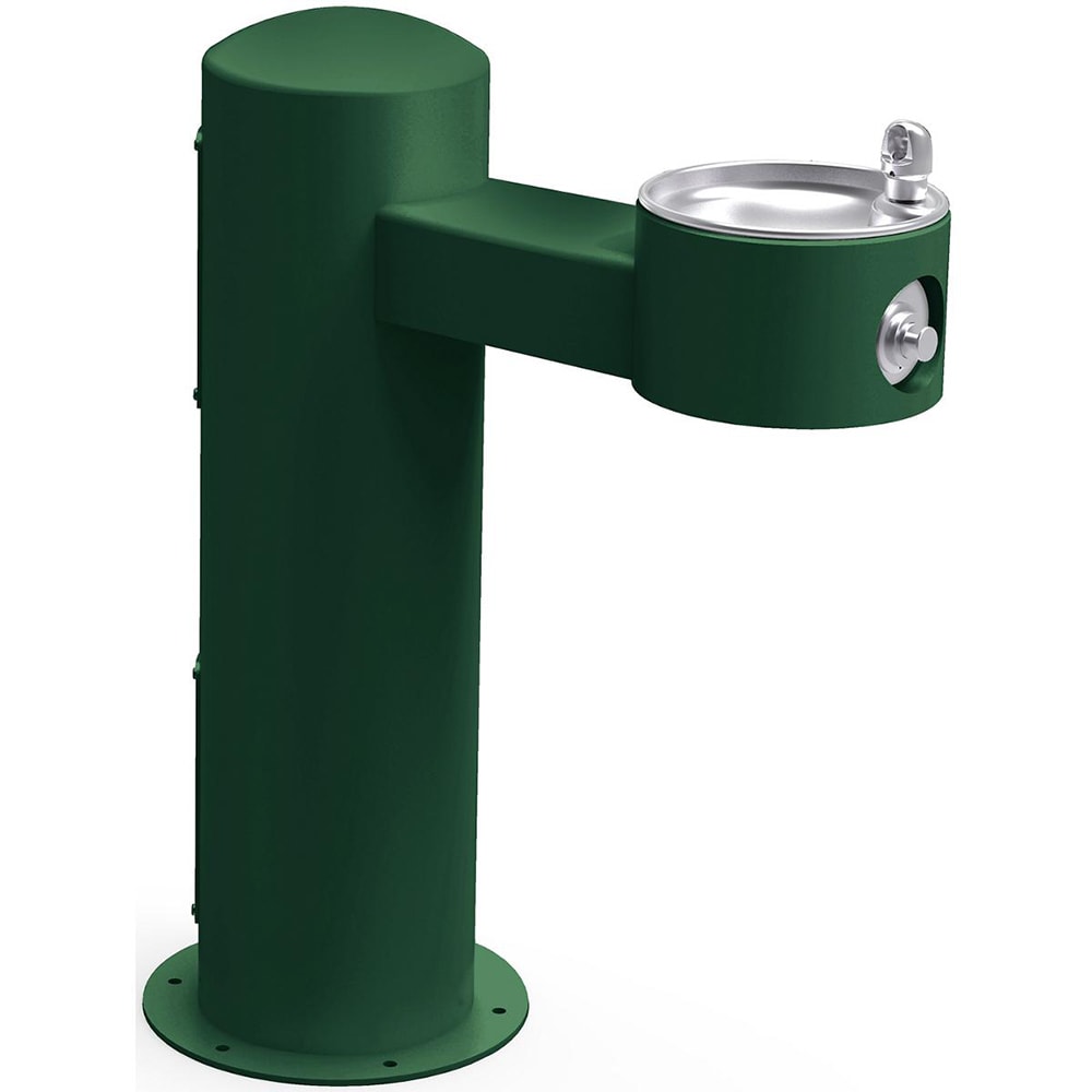 Elkay LK4410FRKEVG Outdoor Pedestal Drinking Fountain - 14"W x 31"D x 36 5/8"H, Non Refrigerated, Evergreen