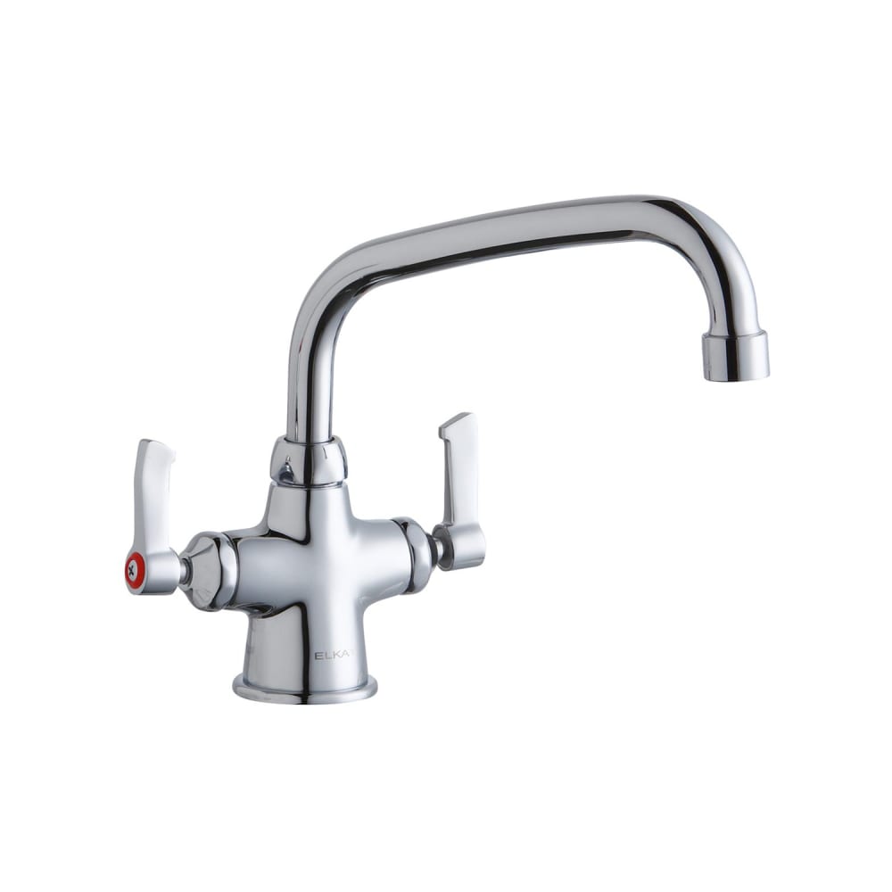 Elkay LK500AT08L2 Deck Mount Double Pantry Faucet w/ 8" Swing Spout & 2" Lever Handles