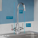 Elkay LK500GN05L2 Deck Mount Double Pantry Faucet w/ 5" Gooseneck Swing Spout & 2" Lever Handles thumbnail 3