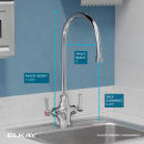 Elkay LK500GN08L2 Deck Mount Double Pantry Faucet w/ 8" Gooseneck Swing Spout & 2" Lever Handles thumbnail 3