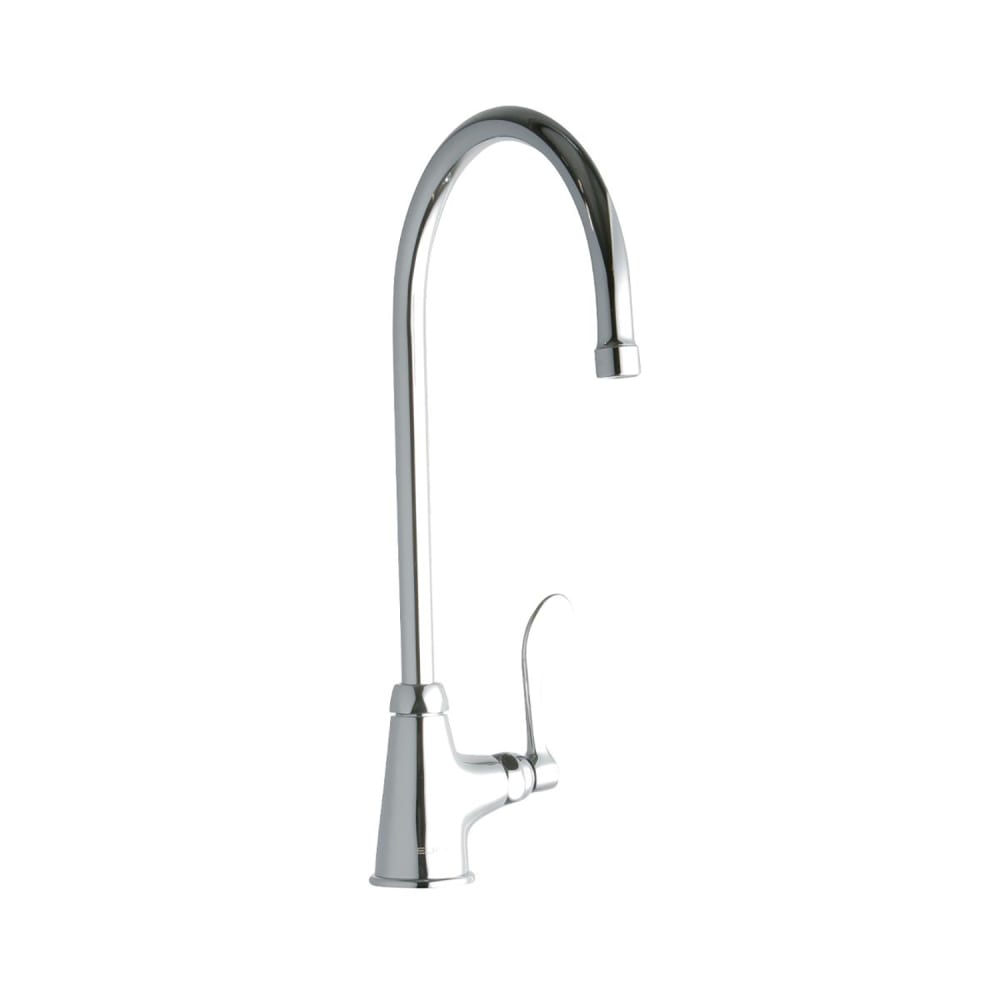 Elkay LK535GN08T4 Deck Mount Pantry Faucet w/ 8" Gooseneck Swing Spout & 4" Wrist Blade Handles