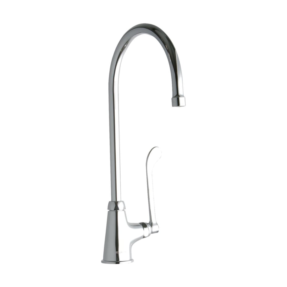 Elkay LK535GN08T6 Deck Mount Pantry Faucet w/ 8" Gooseneck Swing Spout & 6" Wrist Blade Handles