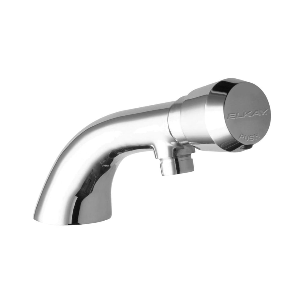 Elkay LK654 Deck Mount Metering Faucet w/ 4 1/8" Spout & Push Button Cap