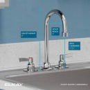 Elkay LK800GN05L2 Deck Mount Faucet w/ 5" Gooseneck Spout & 2" Wrist Blade Handles - 8" Centers thumbnail 3