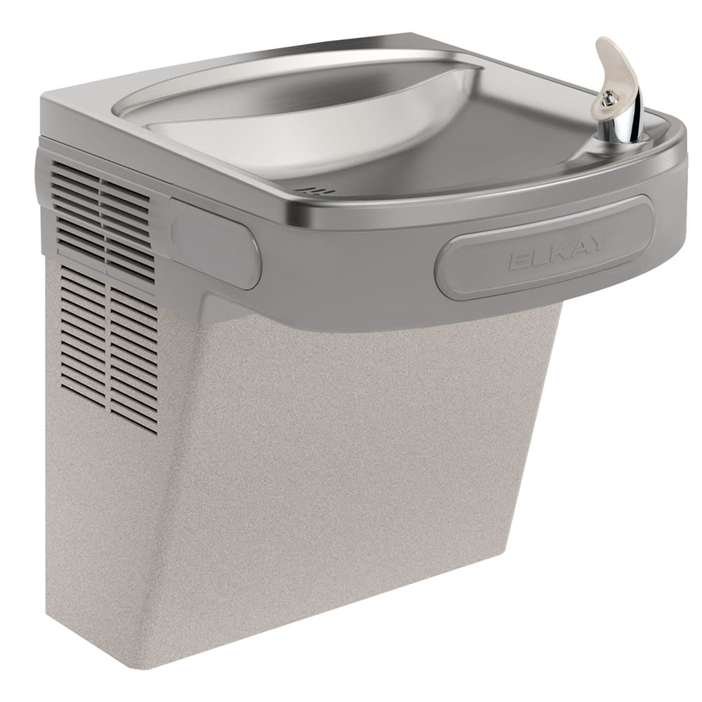 Elkay LZS8L Wall Mount Bi Level Drinking Fountain - Filtered, Refrigerated, Light Gray Granite