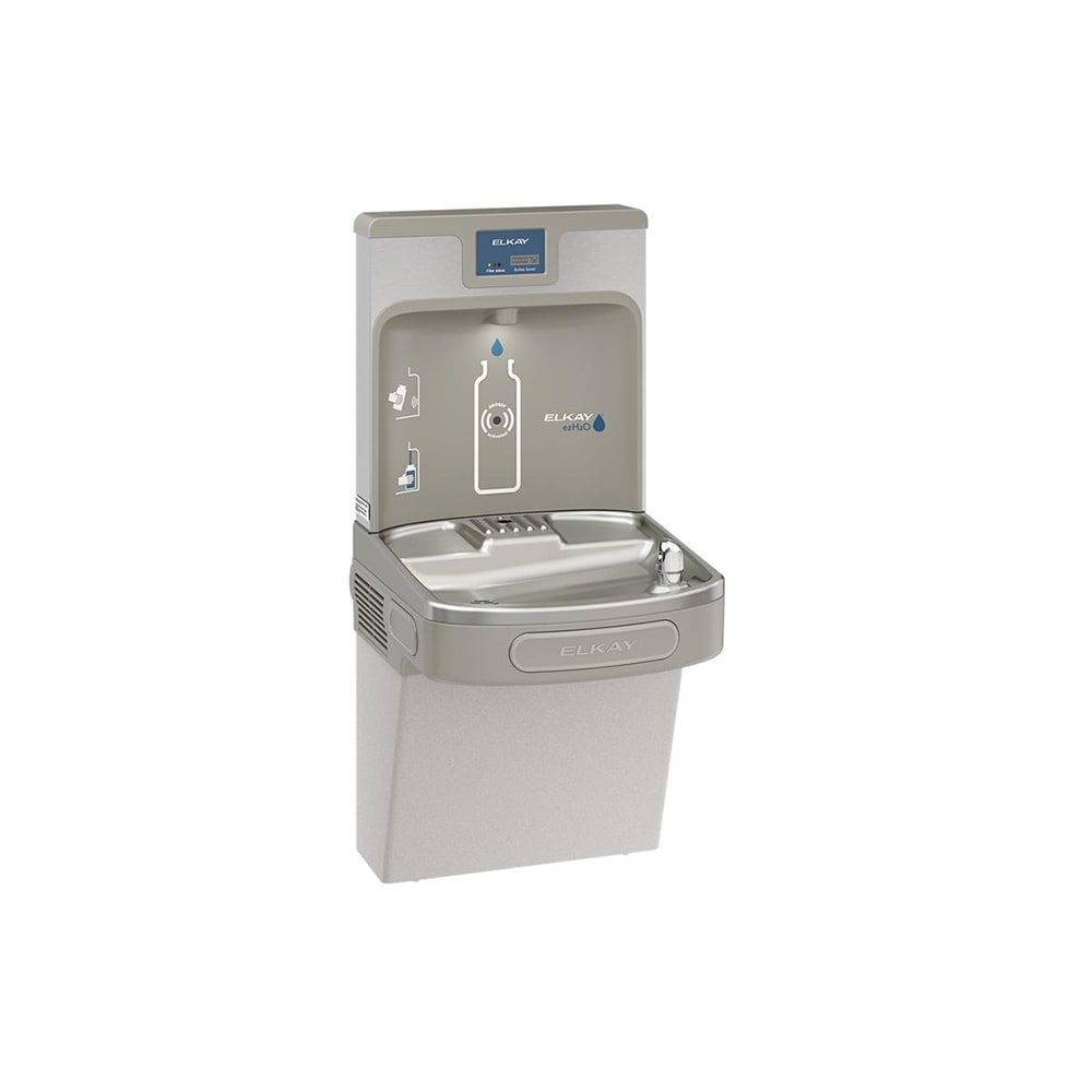 Elkay LZS8WSVRLK Wall Mount Drinking Fountain w/ Bottle Filler - Refrigerated, Filtered