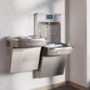 Elkay LZSTL8WSLK Wall Mount Bi Level Drinking Fountain w/ Bottle Filler - Filtered, Refrigerated, Light Gray thumbnail 4