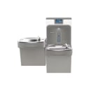 Elkay LZSTL8WSLP Wall Mount Bi Level Drinking Fountain w/ Bottle Filler - Filtered, Refrigerated, Light Gray thumbnail 2