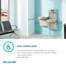 Elkay LZSTL8WSSK Wall Mount Bi Level Drinking Fountain w/ Bottle Filler - Filtered, Refrigerated, Stainless thumbnail 8