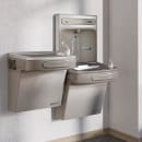 Elkay LZSTLG8WSLK Wall Mount Bi Level Drinking Fountain w/ Bottle Filler - Filtered, Refrigerated, Light Gray thumbnail 2