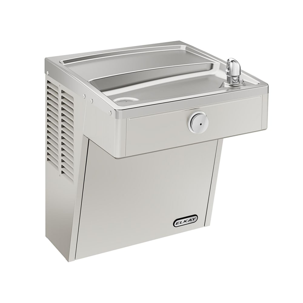 Elkay VRCDS Wall Mount Drinking Fountain - Non Filtered, Non Refrigerated, Stainless
