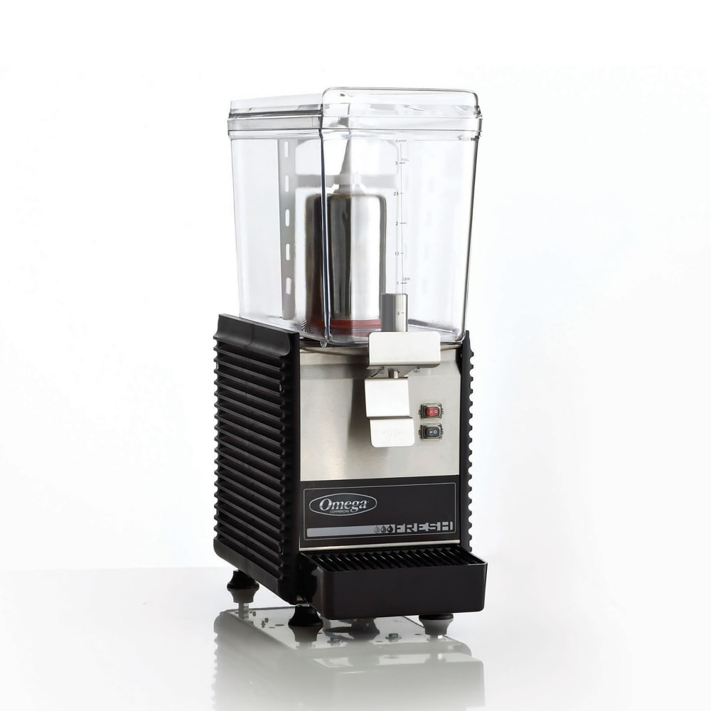 Omega Refrigerated Drink Dispenser w/ (1) 3 gal Bowl, Pre Mix, 110v (OSD10)
