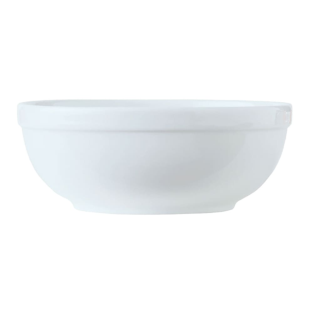 Libbey 1502-20145 19 1/2 oz Round Empire™ Oatmeal Bowl - Porcelain, Bright White