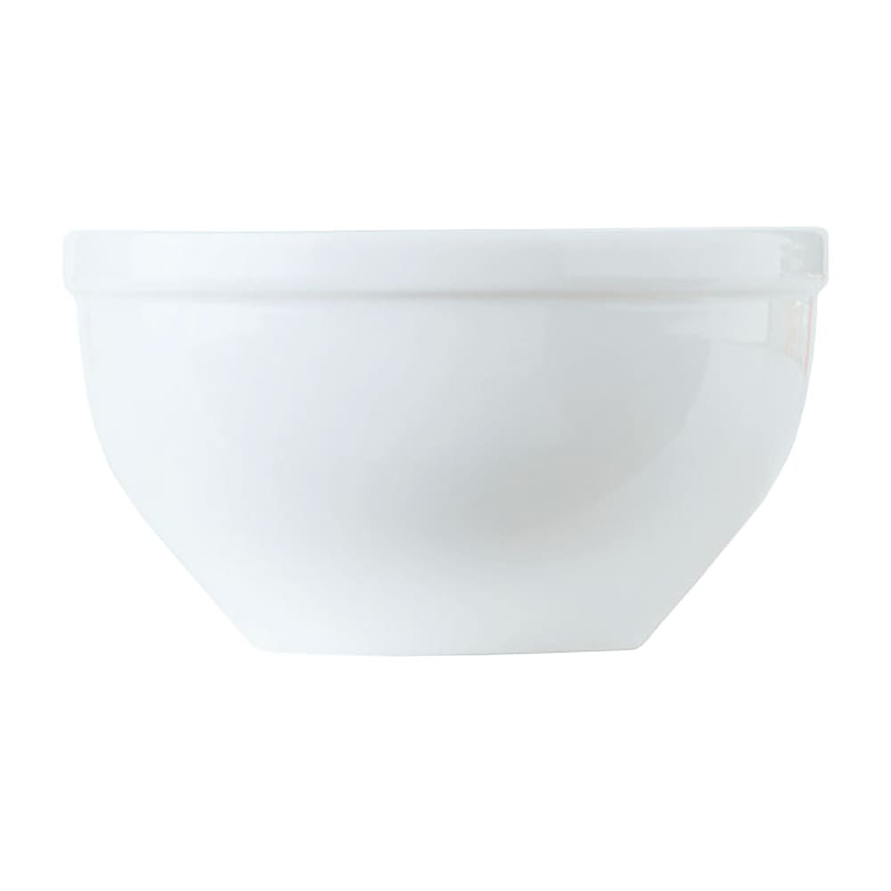 Libbey 1502-30250 9 1/4 oz Round Empire Bouillon Cup - Porcelain, Bright White