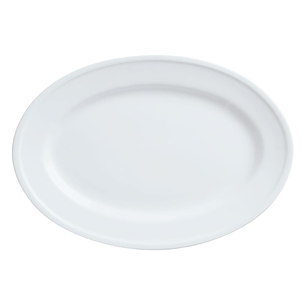 Libbey 1502-50309 7 1/2" Oval Platter, Bright White