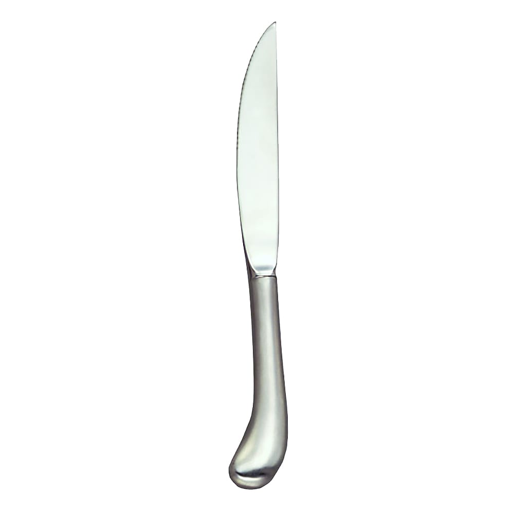 Libbey 195 2762 8 7/8" Fluted Steak Knife w/ Hollow Handle, Economy Stainless, Slim Radiant