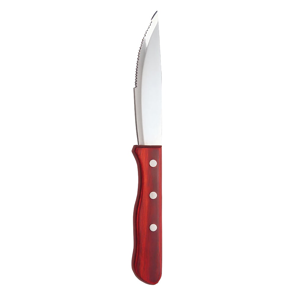 Libbey 200 1432 10" Steak Knife w/ Wood Handle, Beef Baron II