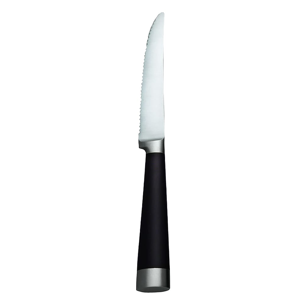Libbey 201 2822 8 5/8" Steak Knife w/ Pom Handle, Black, Shanghai