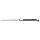 Libbey 201 2882 9 1/8" Steak Knife w/ Plastic Handle & Pointed Tip, Black, Slim EuroStyle thumbnail 3