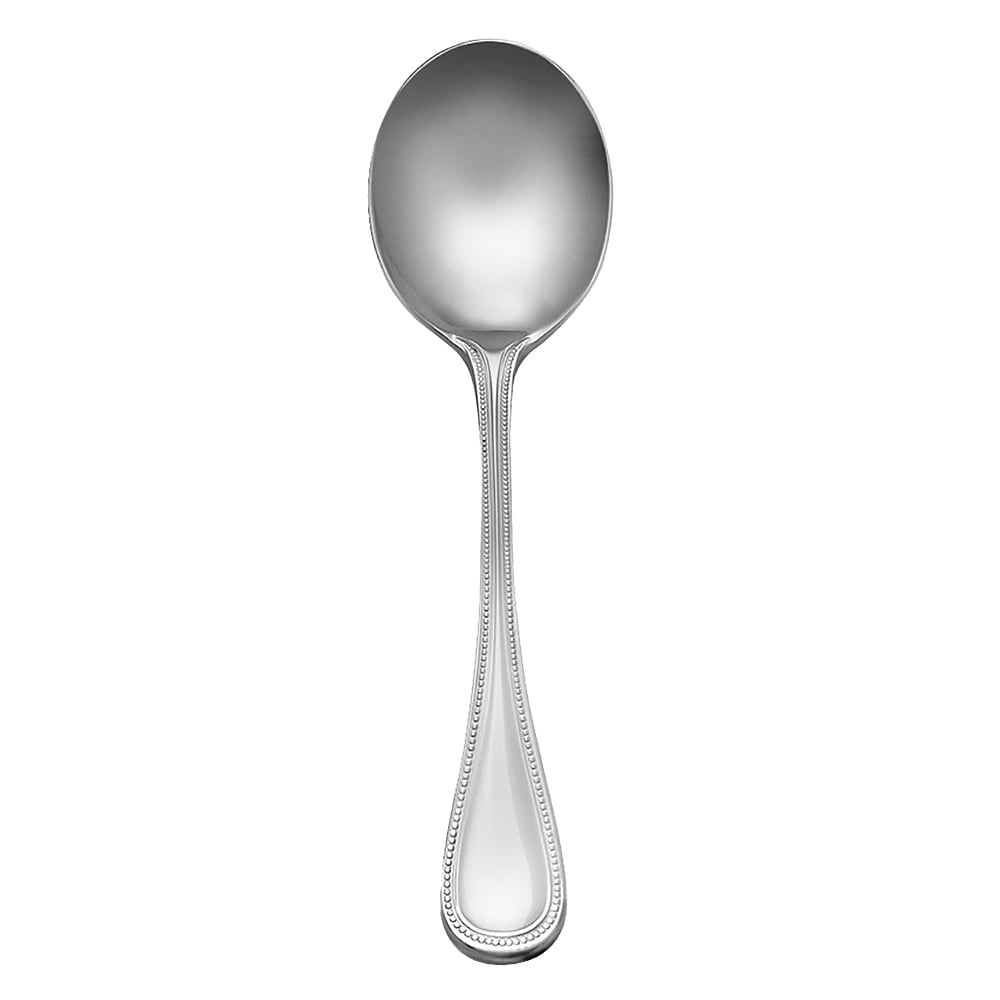 Libbey 407 016 6 1/8" Bouillon Spoon with 18/8 Stainless Grade, Calais Pattern