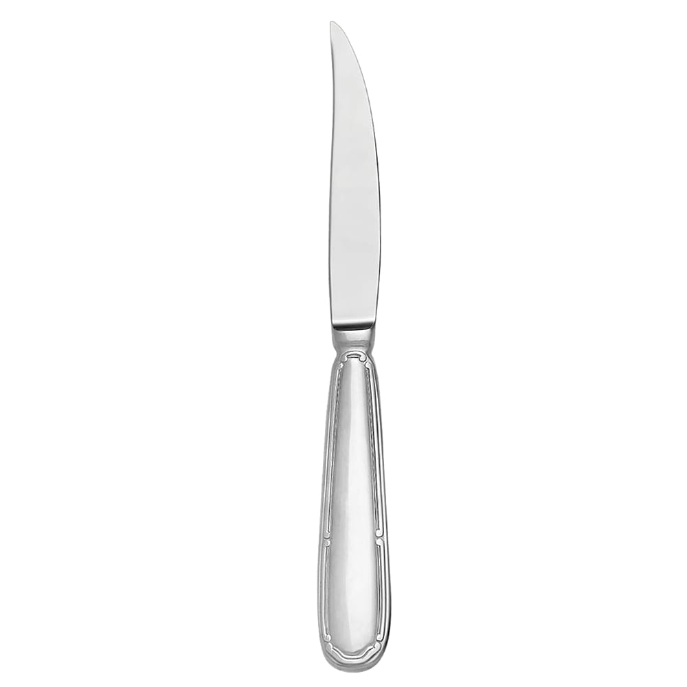 Libbey 412 5762 Steak Knife w/ Fluted Blade, Solid Handle, 18/8 Stainless, Baroque International